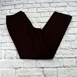 Ralph Lauren Chino Pants Womans Size 6 Dark Brown Straight Leg Cotten Blend